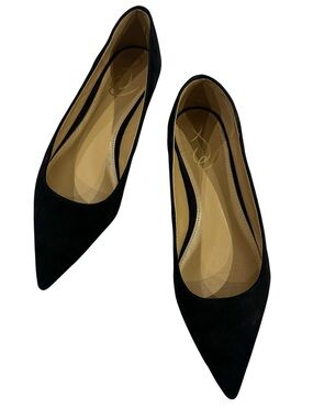 Sam Edelman Wanda Pointed Toe Flat In Black Suede
